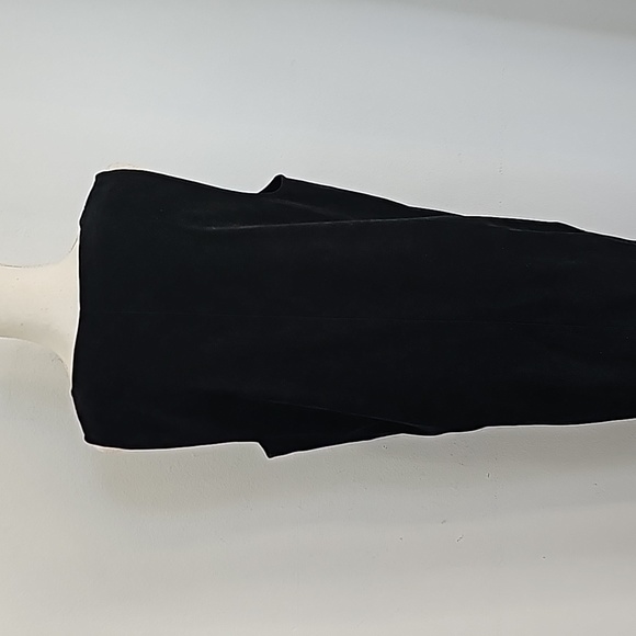 Talbots Corduroy Black Jumper Maxi Dress Sleeveless Side  buttons Size M - Picture 9 of 13